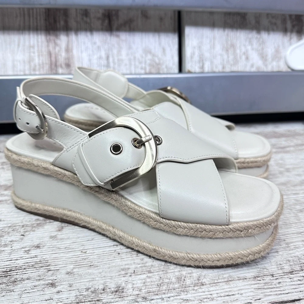 Marc Fisher LTD Women's Renda Espadrille Platform Sandals Sz 8M
